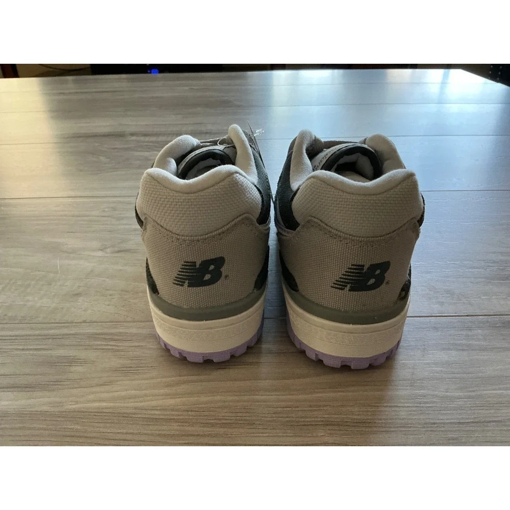 New Balance 550 Women's Shadow Grey‎ Lilac Sneakers Size 6 New In Box